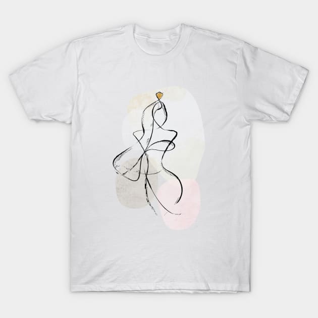 Abstract Woman Art T-Shirt by Space Sense Design Studio